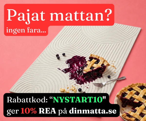 Dinmatta – 10% rea på mattor med rabattkoden NYSTART10