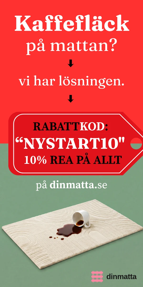 Dinmatta – 10% rea på mattor med rabattkoden NYSTART10